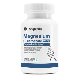 Trexgenics Magnesium Threonate, Brain Health, 30 Veg Capsules