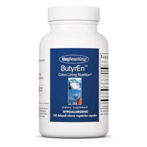 Allergy Research Group ButyrEn Supplement, 100 Veg Capsules