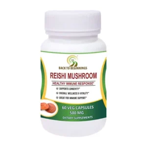 Back to Beginnings Reishi Mushroom, 500mg, 60 Veg Capsules