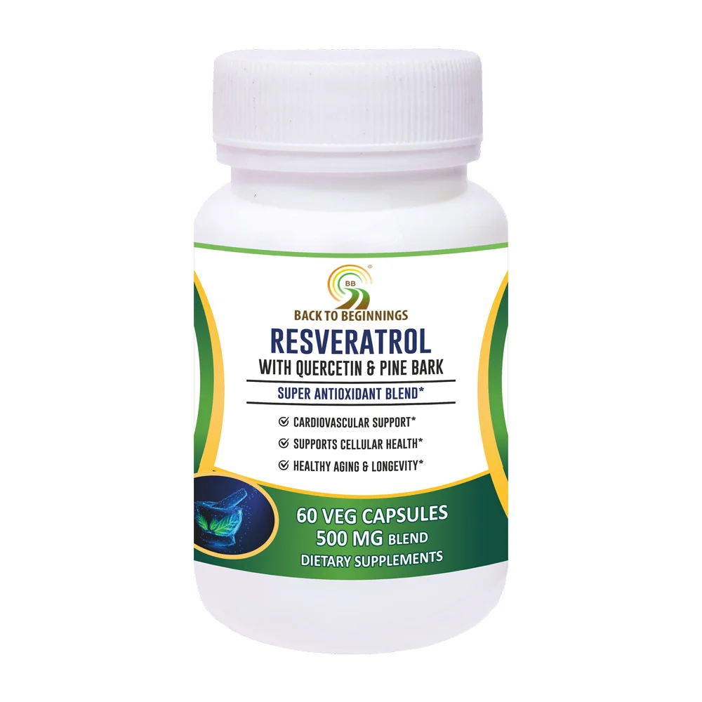 Back to Beginnings Resveratrol With Super Antioxidant Blend, 60 Veg Capsules