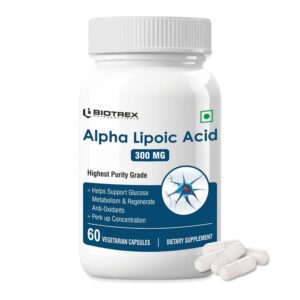 Biotrex Alpha Lipoic Acid 300mg, Veg, 60 Capsules