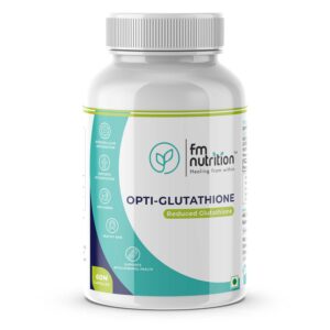 FM Nutrition Opti-Glutathione, Reduced Glutathione 500mg, 60 Veg Capsules