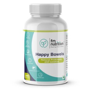 FM Nutrition Happy Bowels, Natural Prokinetic, 60 Veg Capsules