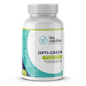 FM Nutrition Opti-Green, Chlorella & Spirulina, 60 Veg Capsules