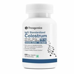Trexgenics Colostrum 750mg, 60 Veg capsules