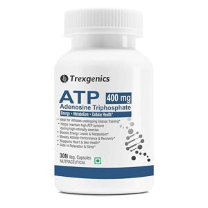 Trexgenics ATP Adenosine Triphosphate 400mg, 30 Veg Capsules