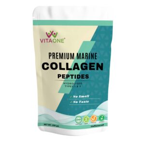 Vitaone Premium Marine Collagen Peptide, Unflavoured, 200gm