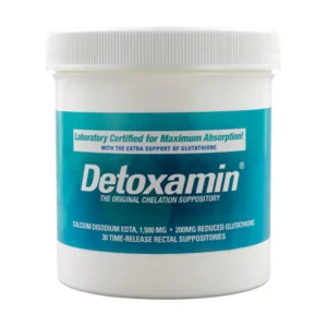 Detoxamin EDTA 1500mg & 200mg Glutathione Suppository, 30 Pc Box