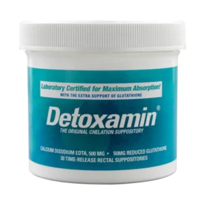 Detoxamin EDTA 500mg & 50mg Glutathione Suppository, 30 Pc Box